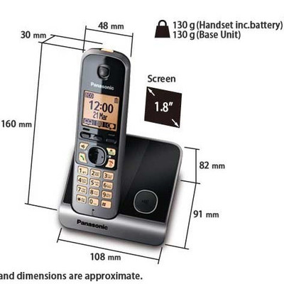 تلفن بی‌سیم پاناسونیک مدل KX-TG 6711 ا Panasonic KX-TG 6711 Cordless Telephone