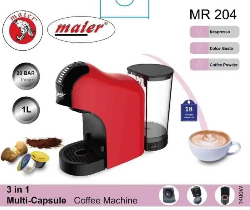 قهوه ساز و اسپرسو ساز سه کاره مایر مدل MR204